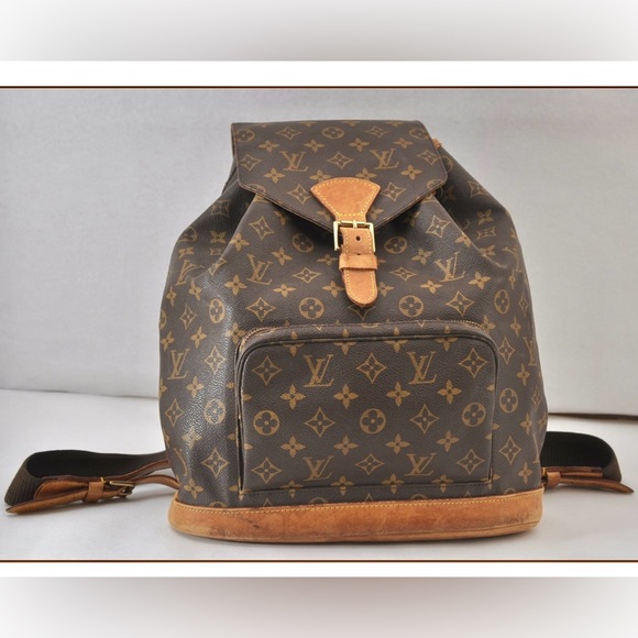 Authentic Louis Vuitton montsouris GM monogram discontinued backpack - Picture 1 of 11
